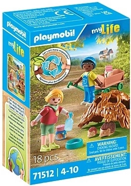 Sæt figurer Playmobil My Life Pleje af pindsvin