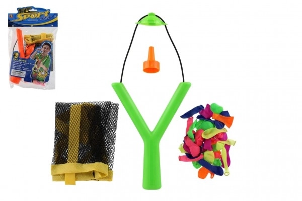 Slynge med vandbomber/balloner 36 stk. plast 14x19cm 2 farver i pose