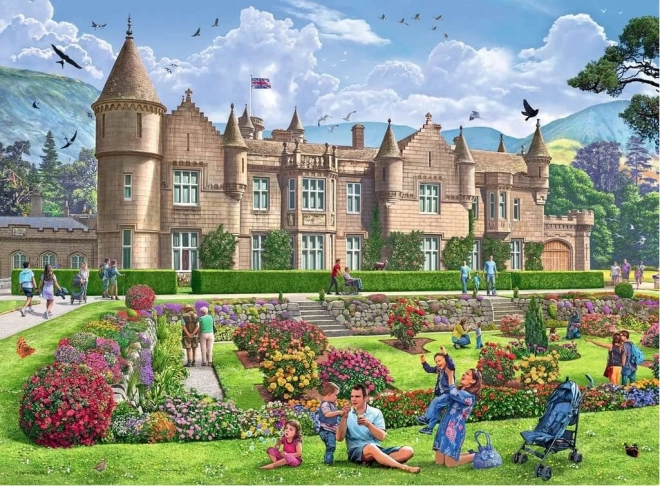 Ravensburger puslespil Kongelige boliger i Storbritannien 4x500 brikker