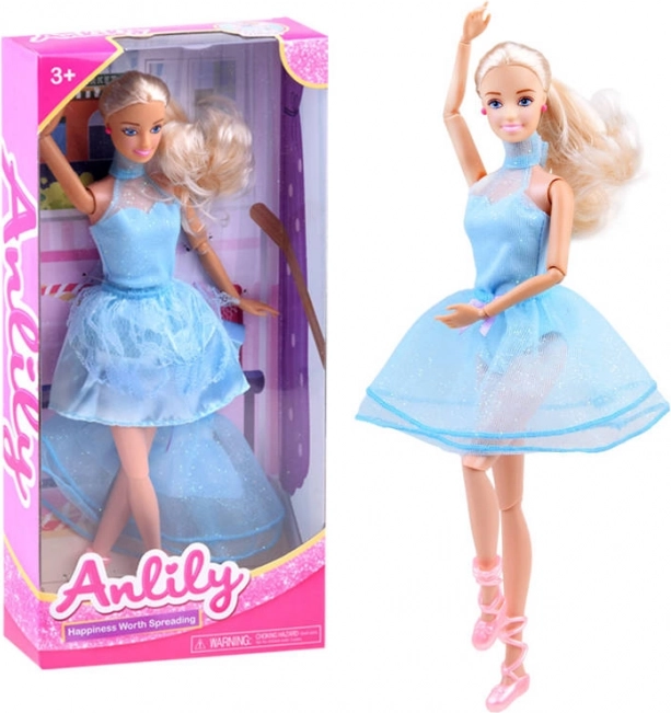 Anlily ballerina i blå kjole