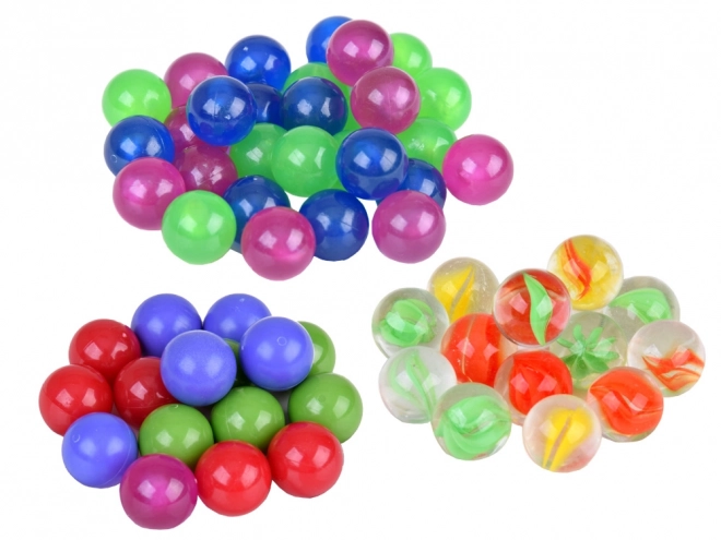 Farverig mega kuglebane MARBLE med batterier