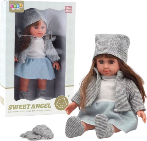 Dukke SWEET ANGEL i gråt sæt 36,5 cm