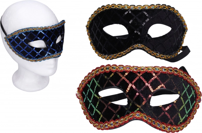 karnevalsæt maske mix af farver