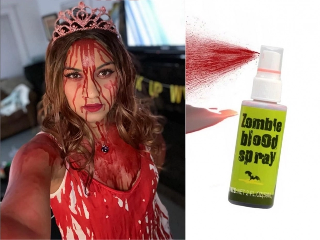 Halloween-spray med kunstigt blod