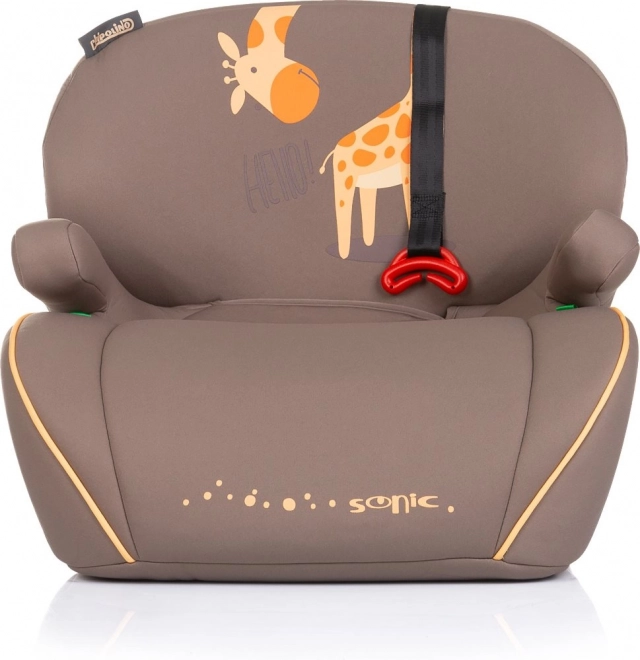 Børne-sædepude Sonic med motiv af giraf i-Size Isofix
