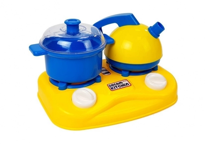 Sæt af plastikkøkkengrej Little Cook Pot