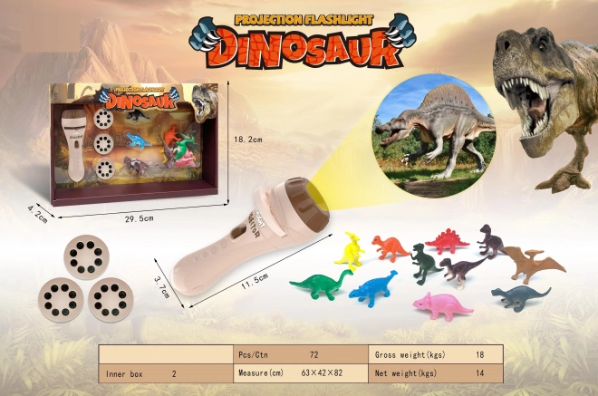 Projektor med dyretema Dino