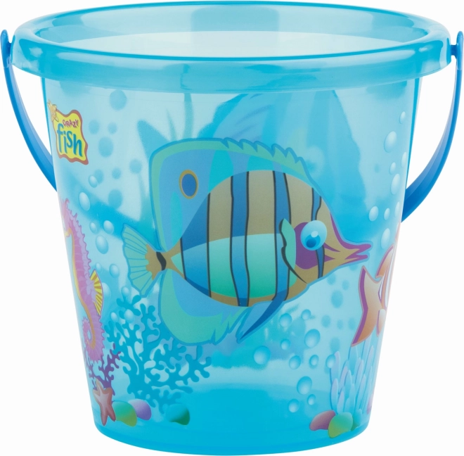 Androni Spand Fisk gennemsigtig diameter 13 cm – Modrý