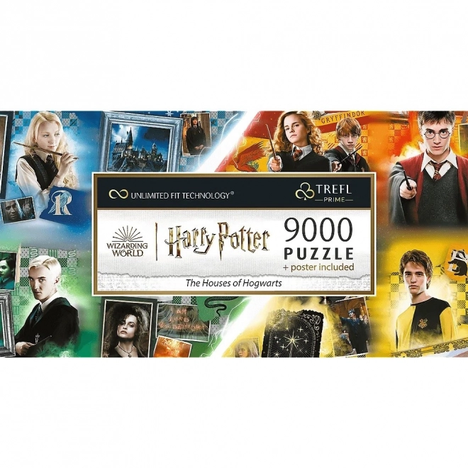 TREFL Puslespil UFT Harry Potter: Hogwarts-kollegier 9000 brikker