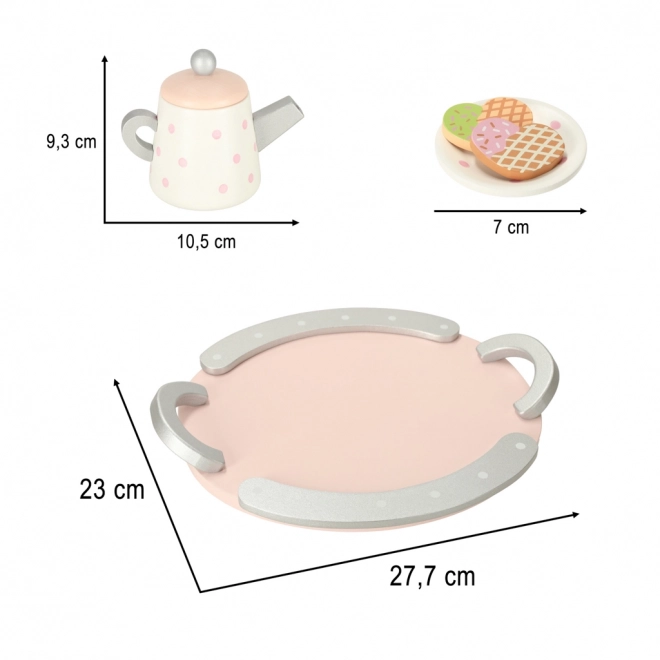 Træ te- og kaffesæt Lulilo