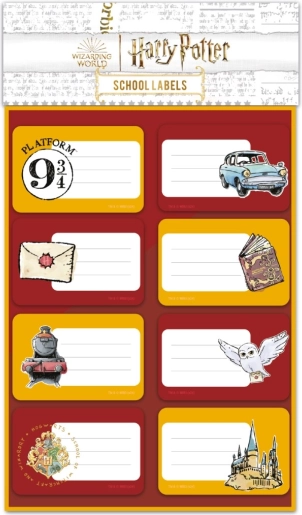 Klistermærker til hæfter og lærebøger med Harry Potter-motiv