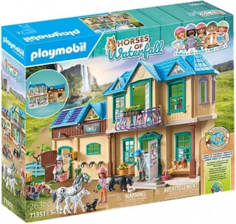 Sæt med figurer PLAYMOBIL Horses – Ranchen Waterfall