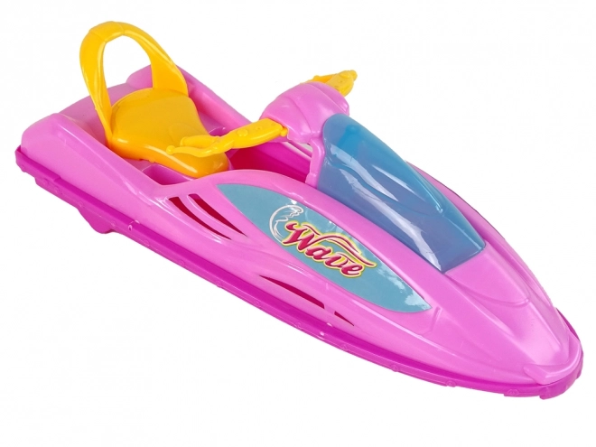 Dukkesæt med pink vandscooter