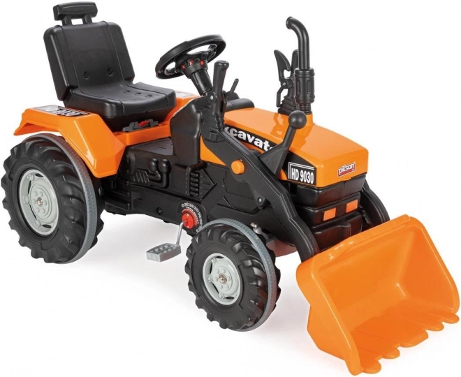 Pilsan traktor med pedal og skovl XXL orange