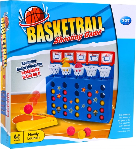 Logisk arkadespil "Basketball - 4 på stribe"