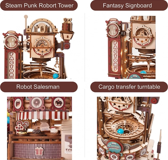RoboTime 3D puslespil kuglebane Chokoladefabrik
