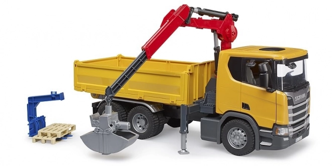 Lastbil Scania med arm