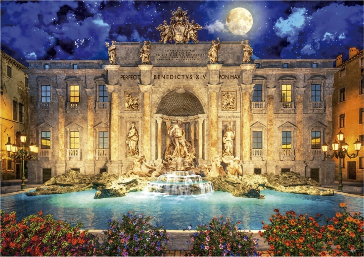 Puslespil EDUCA Fontana di Trevi, Rom – 1000 brikker