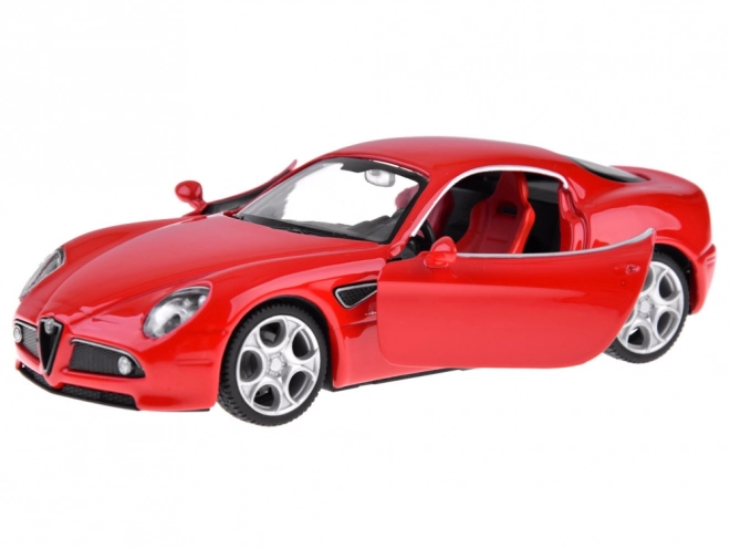 Metalmodelbil Alfa Romeo 8C Competizione skala 1:32