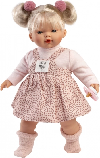 Llorens Roberta realistisk dukke med lyde, blødt stofkrop, 33 cm
