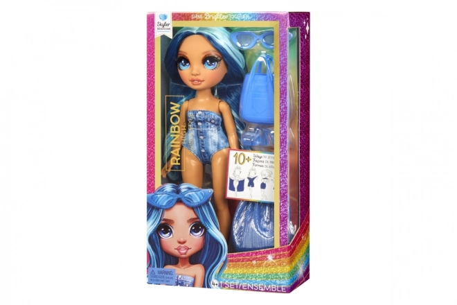 Rainbow High Fashion dukke i badetøj - Skyler Bradshaw