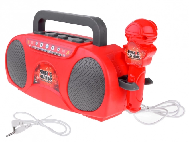 Børneradio med trådløs højttaler og mikrofon
