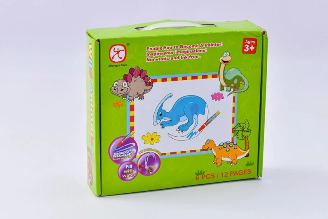 Mac Toys Puslespil Dinosaurer med Vandmaling