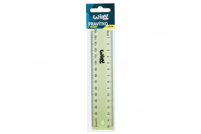 Lineal 15 cm neon