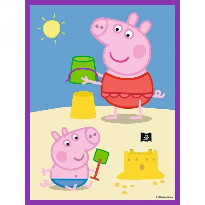 Baby MAXI 2x10 dele puslespil Peppas munter dag, Lille Gris Peppa