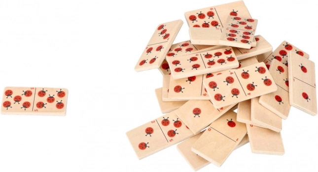 Trædomino med mariehøner