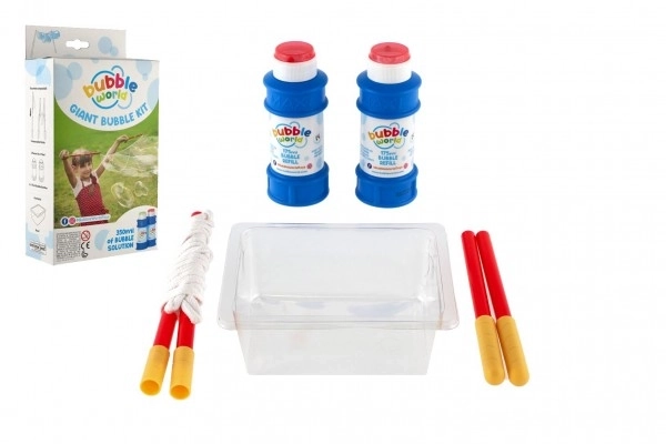 Sæbeboble sæt - skabelse af professionelle bobler + indhold 350 ml i æske 15x27x6cm