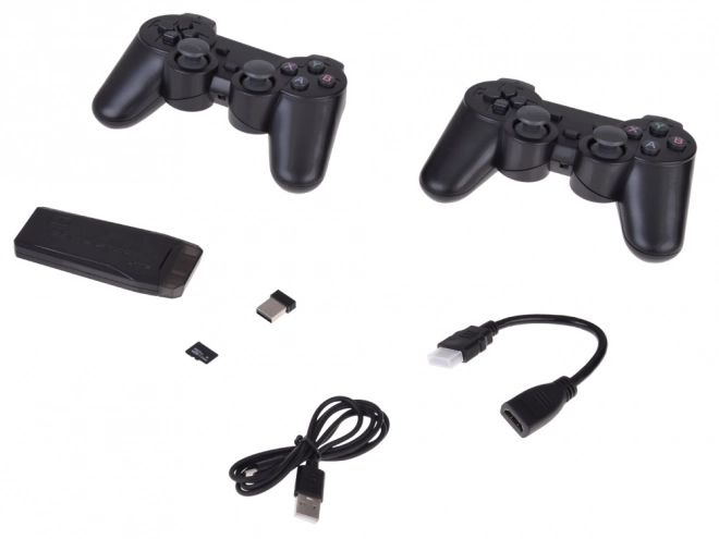 Retro spillekonsol med HDMI og 2 controllere