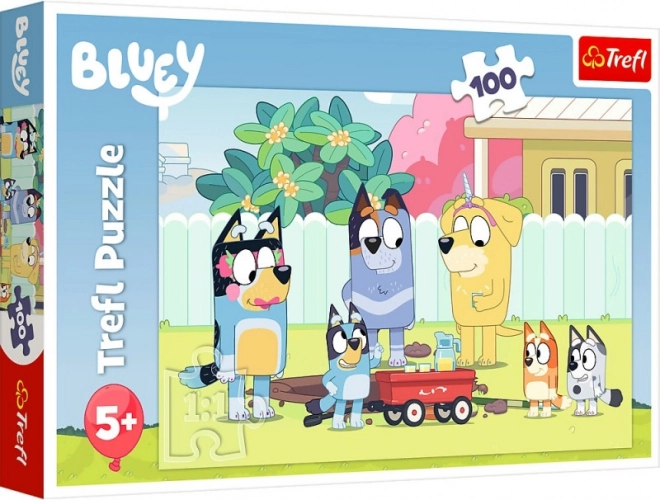 Puslespil TREFL BLUEY 100 brikker – glad verden