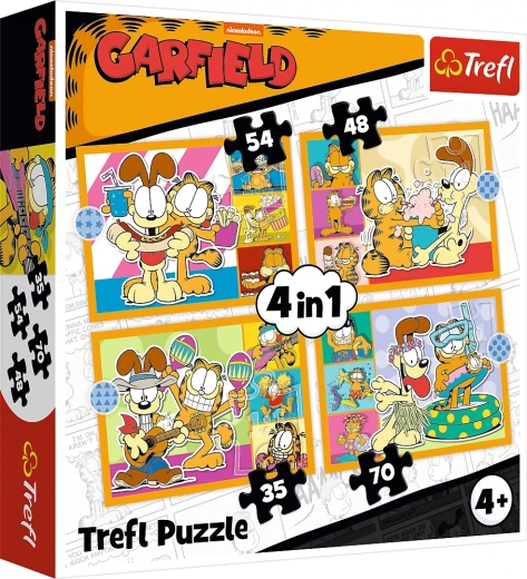 Puslespil TREFL Garfield elsker lasagne 4i1