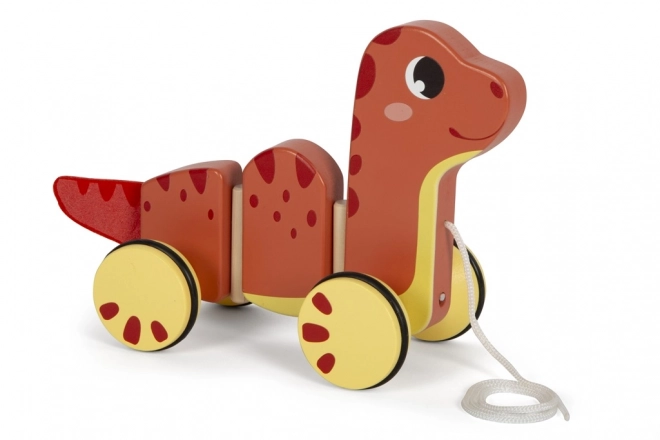 Små fod Træ trækhund Dino