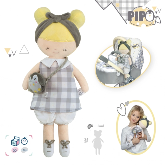 Plysdukke Pipo 36 cm