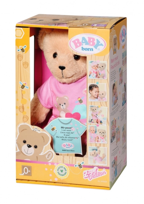 Bamse BABY born, lyserødt tøj
