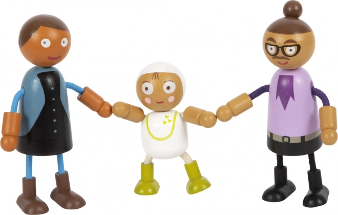 Small Foot Fleksible Dukker Familie med Barn