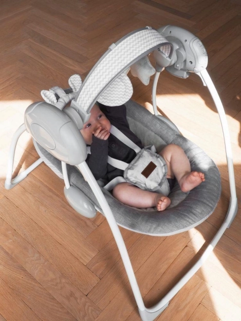 Vippestol med melodier MoMi LISS bjørn pink