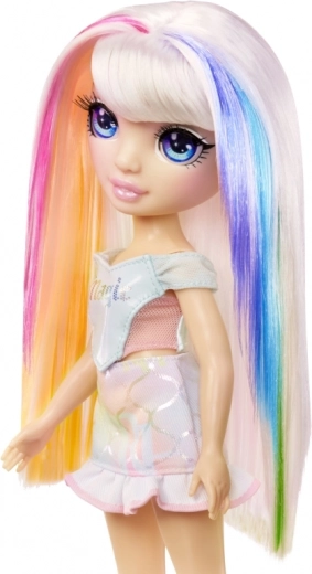 Lange regnbuefarvede lokker til uendelig styling