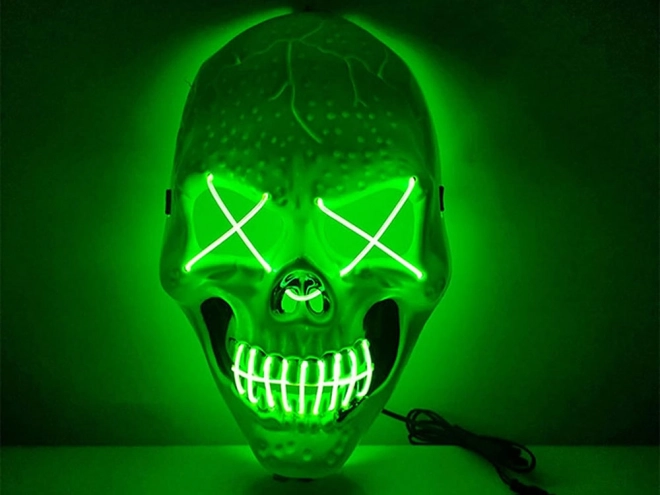 Lysende Halloween-maske