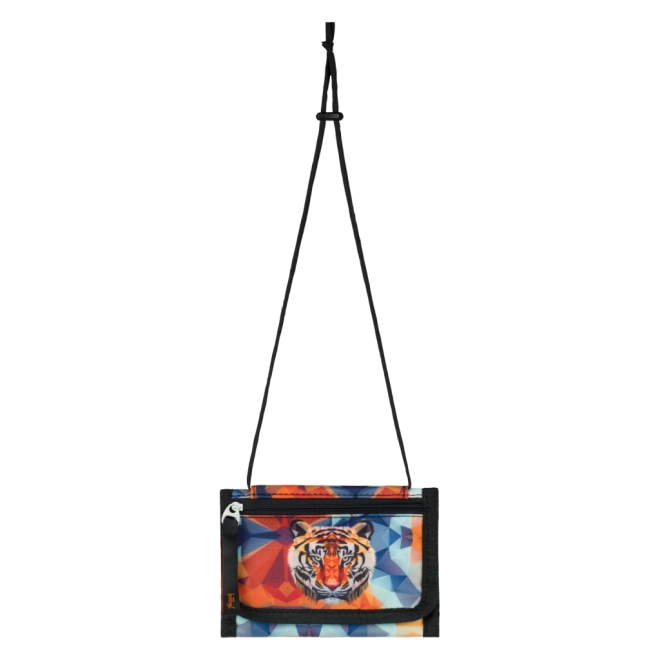 Farverigt geometrisk tigermotiv