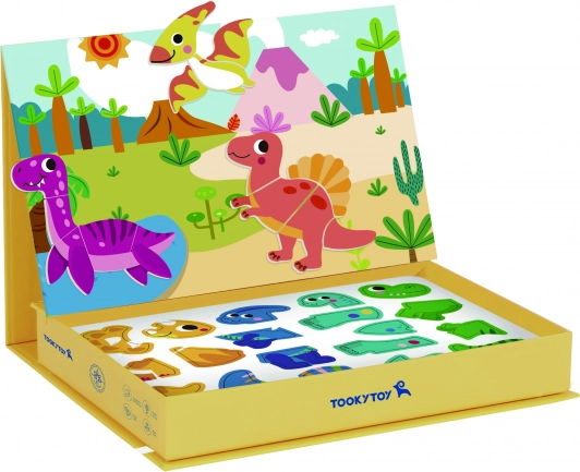 Magnetisk dinosaurus-puslespil fra Tooky Toy
