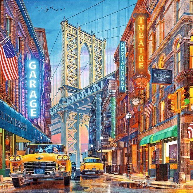 TREFL Puzzle Premium Plus: Udsigt til broen i Manhattan 500 brikker