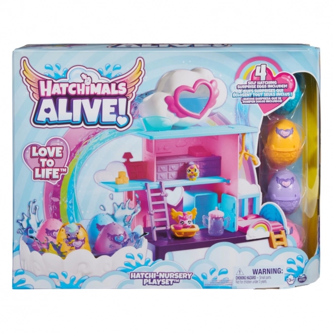 Hatchimals legesæt Regnbueverden udklækning i vand