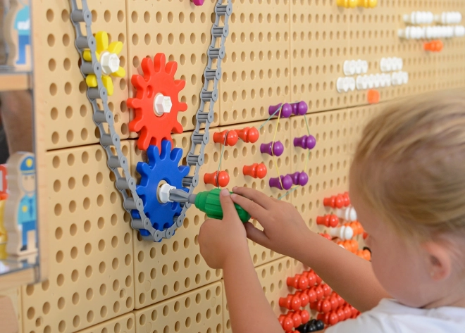 Masterkidz byggesæt med tilbehør med pinde, skruer og værktøj - 352 dele