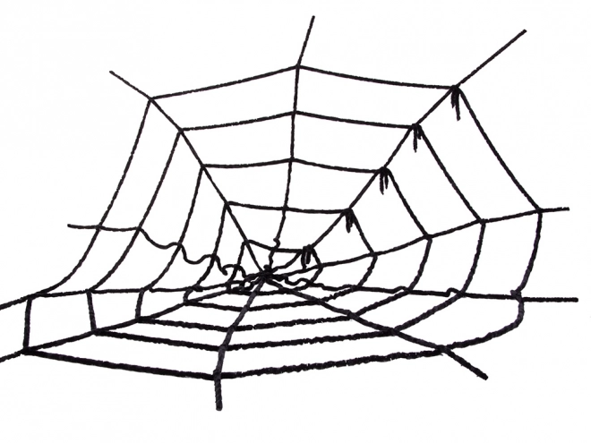Kunstig sort edderkoppespind til Halloween