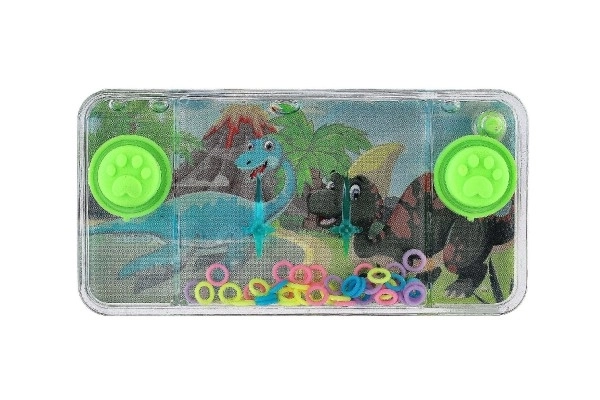 Vandspil puslespil 11x6cm plastik dinosaur 4 typer 24 stk i boks
