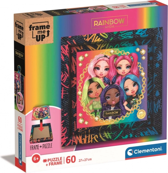Clementoni puslespil Frame Me Up: Rainbow High 60 brikker