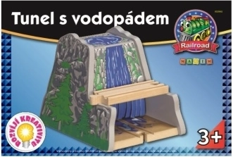 Maxim-tunnel med vandfald